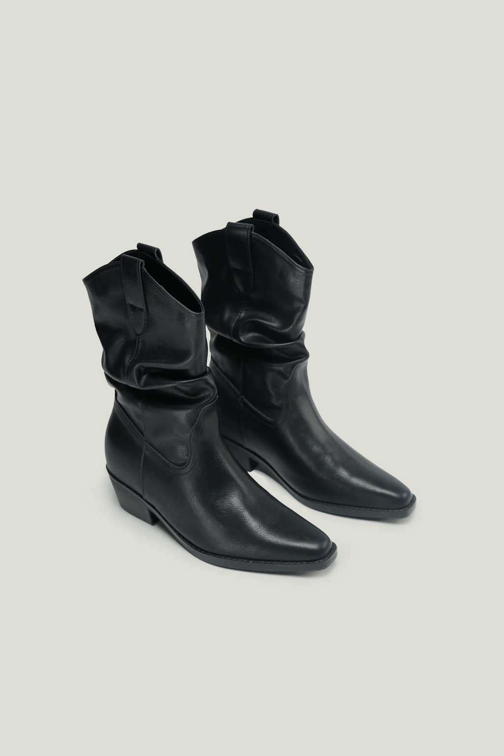 V-Cut Pointed Toe Ankle Boots with Hidden Increment Heel