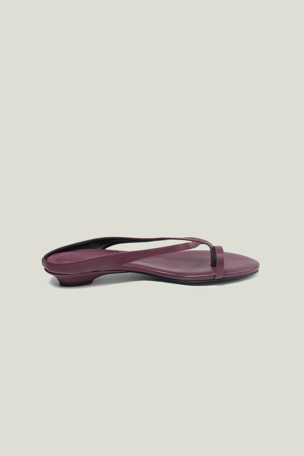 Low-Heel Open Toe Thong Sandals Sleek Minimalist Outdoor Slides