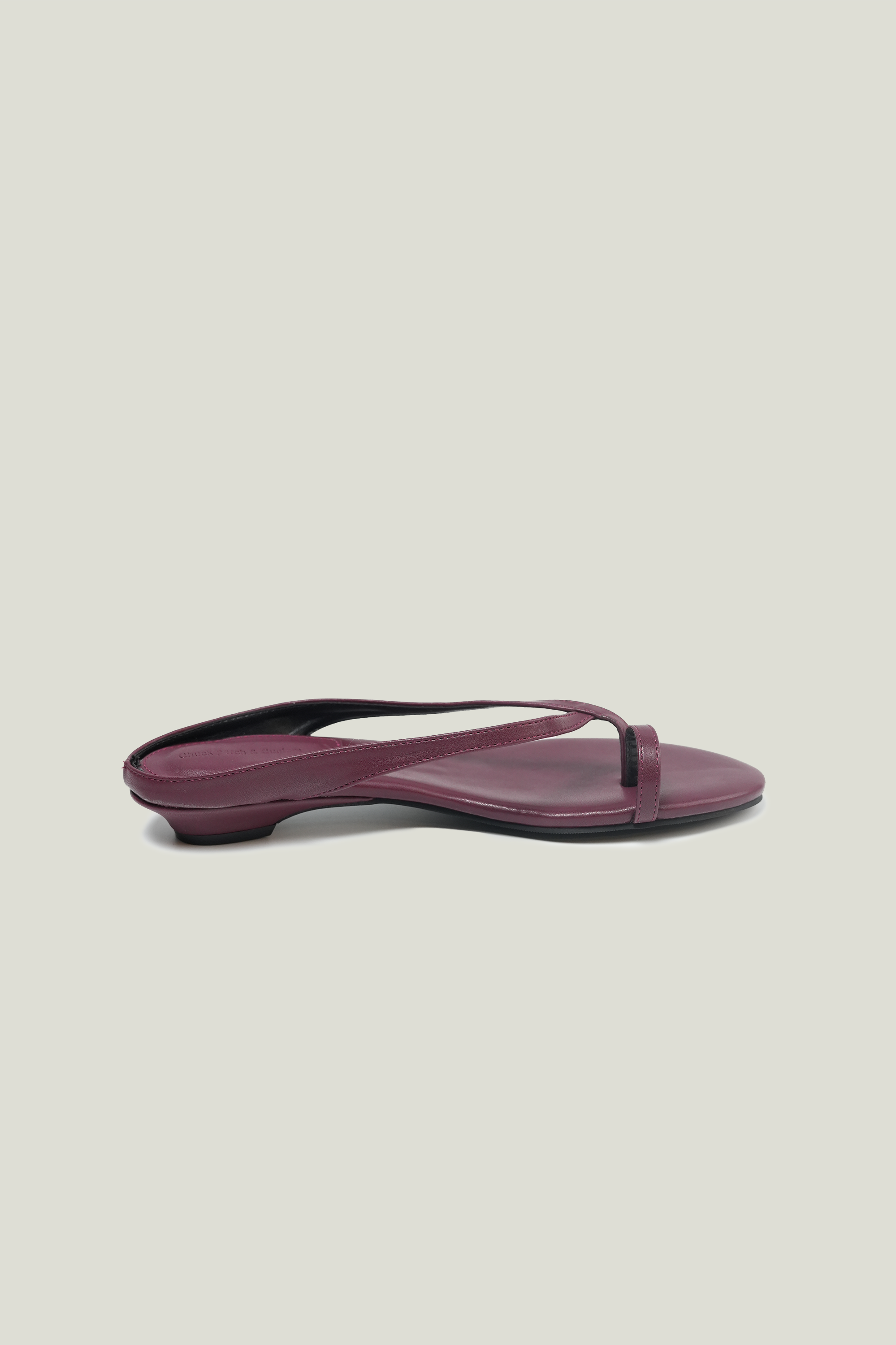 Low-Heel Open Toe Thong Sandals Sleek Minimalist Outdoor Slides