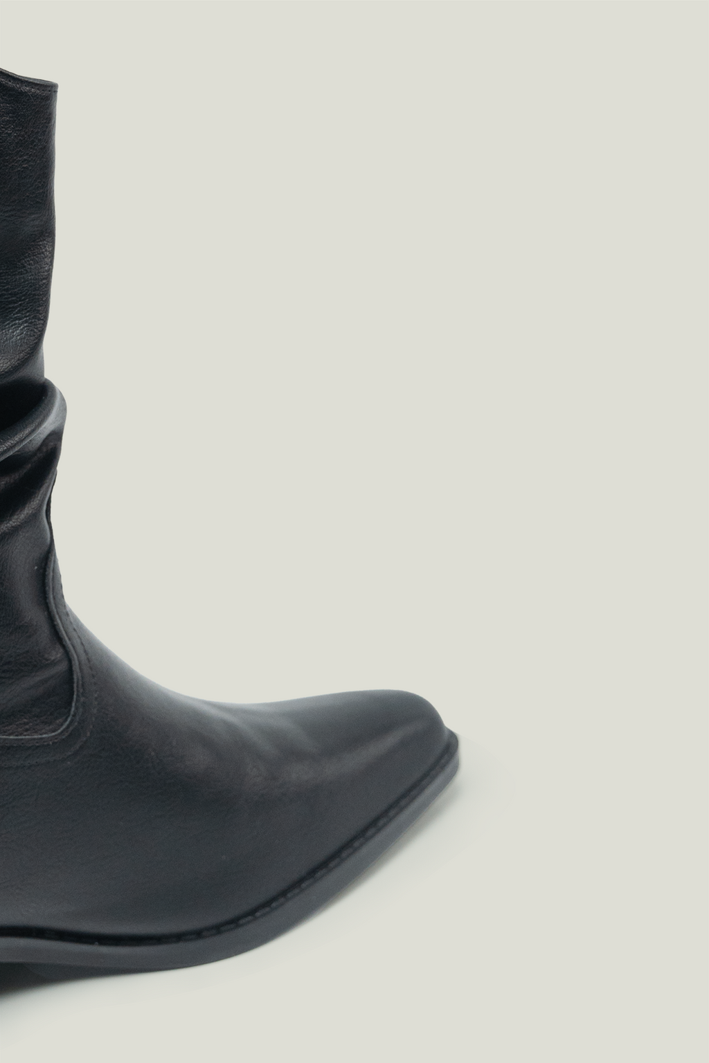 V-Cut Pointed Toe Ankle Boots with Hidden Increment Heel