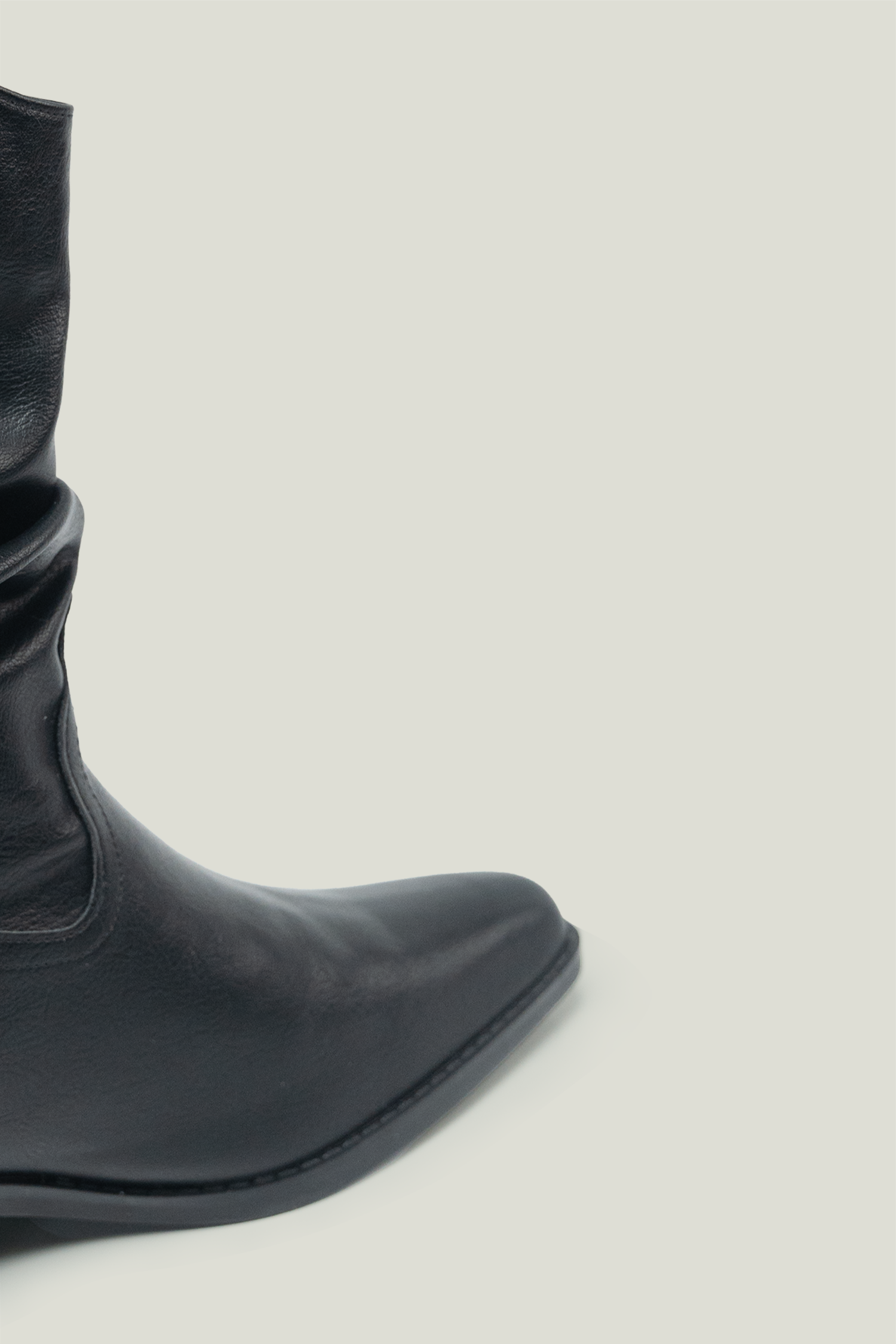 V-Cut Pointed Toe Ankle Boots with Hidden Increment Heel