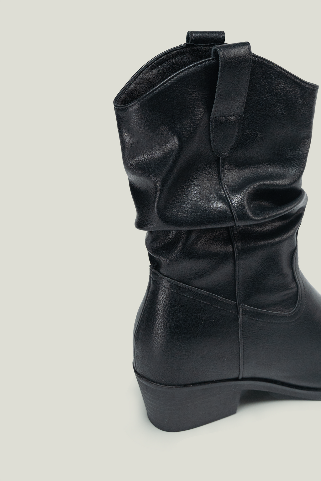V-Cut Pointed Toe Ankle Boots with Hidden Increment Heel