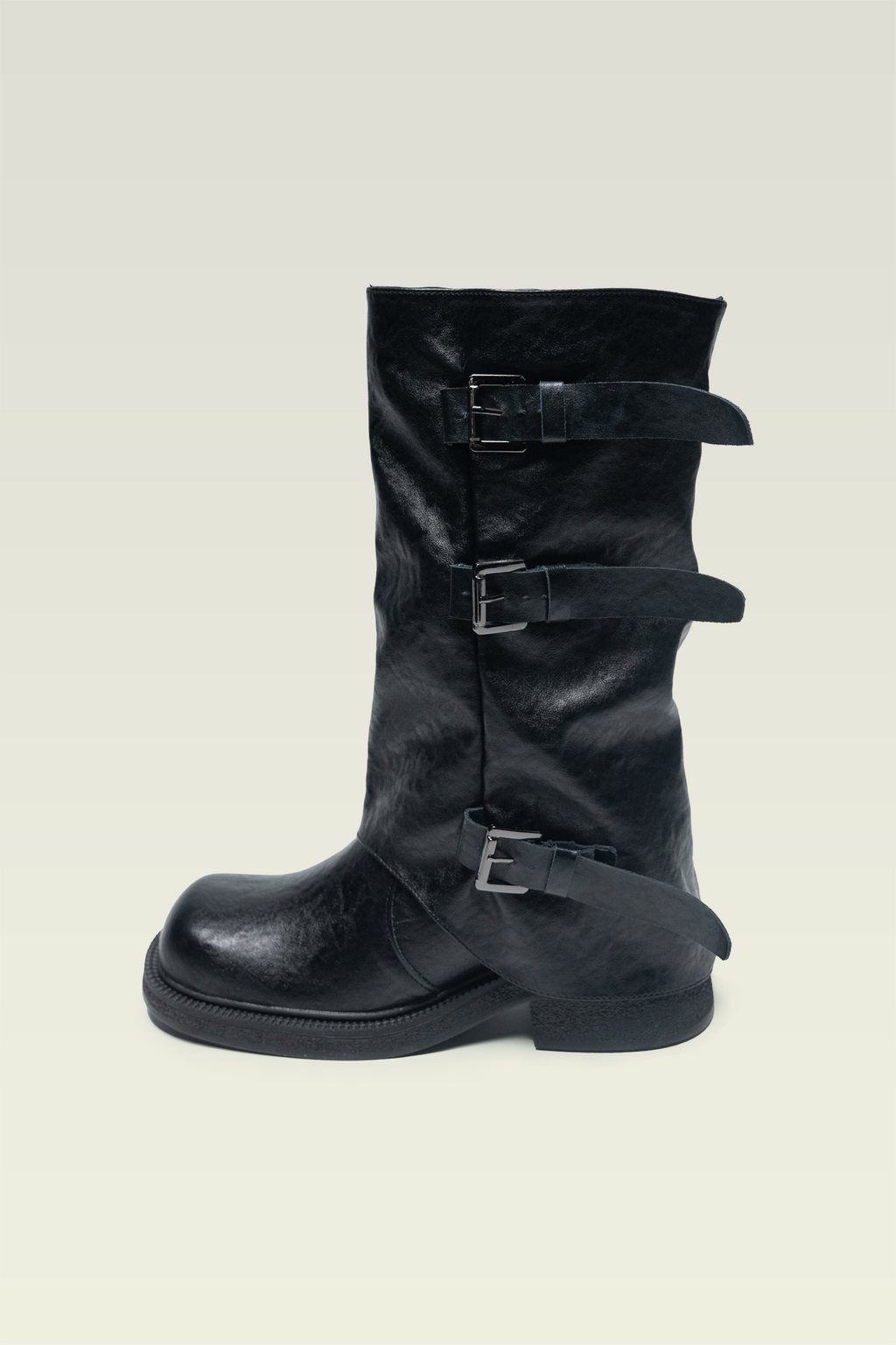 Women's Hidden Heel Mid Calf Riding Boots